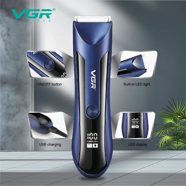 VGR V-951 Waterproof Body Hair Beard Trimmer for Men and Women