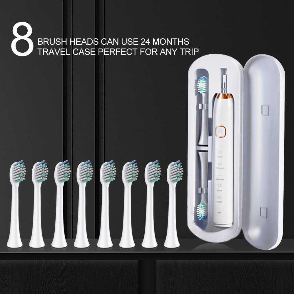 SONIC 5 Mode Electric Toothbrush In White Color.