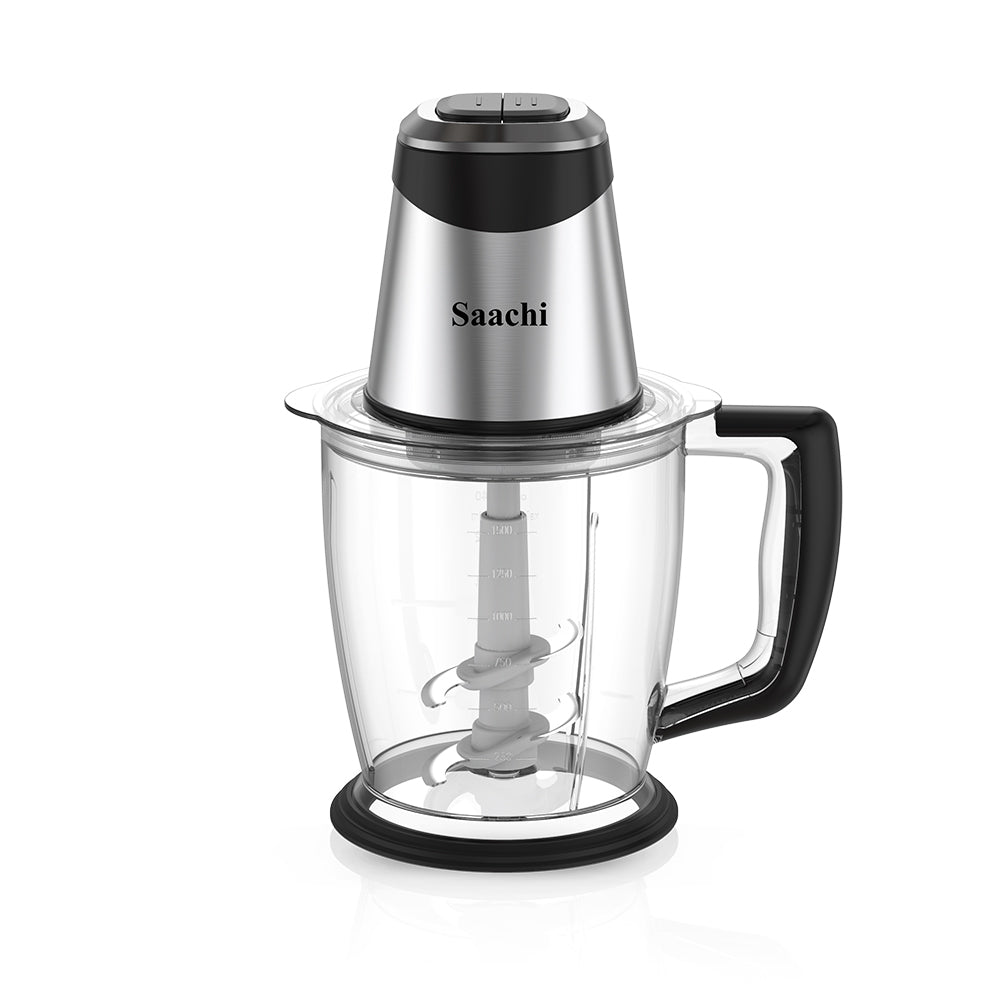 A Saachi 1.5L Electric Chopper & Egg Beater.