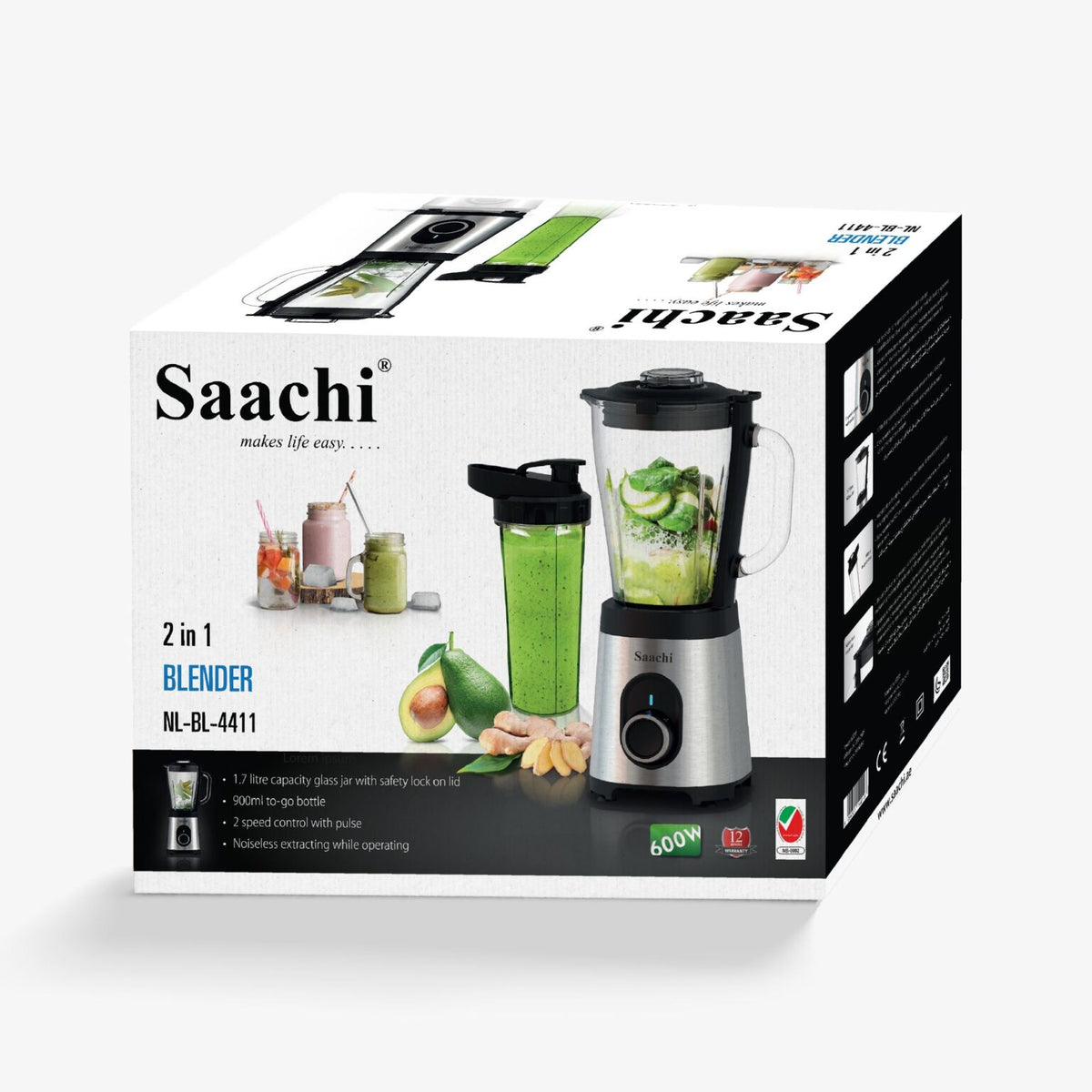 Package Of Saachi 2-in-1  Blender NL-BL-4411.