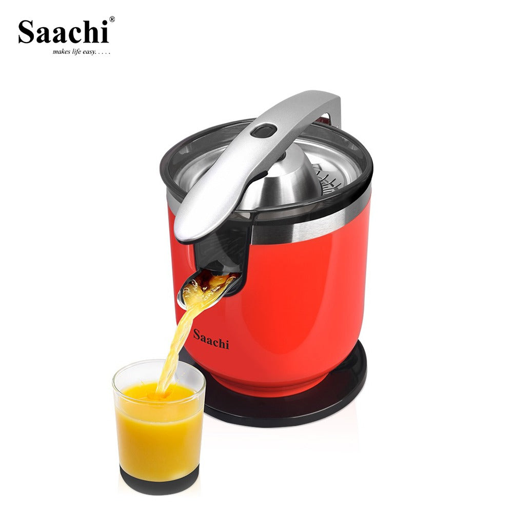 Saachi Citrus Juicer with Juice in Making.