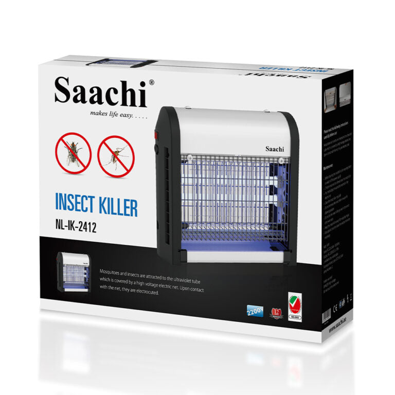 Saachi insect killer packaging on a white background
