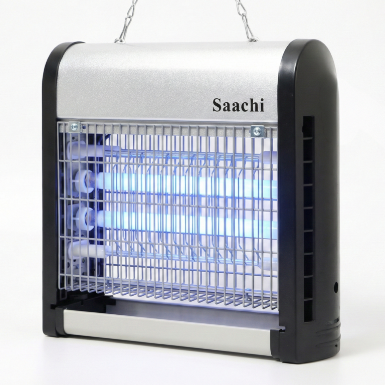 Saachi insect killer on a white background