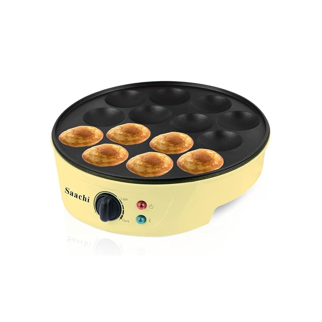 A Saachi Mini Pancake Maker with Snacks in Making.