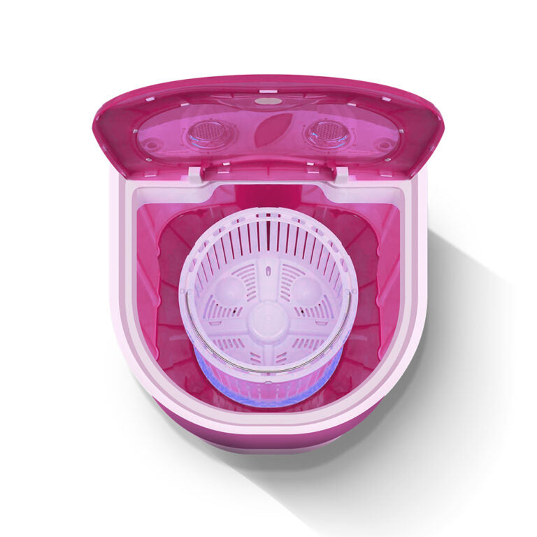 Saachi Single Tub Mini Washing Machine with Spinner & Shoe Brush.