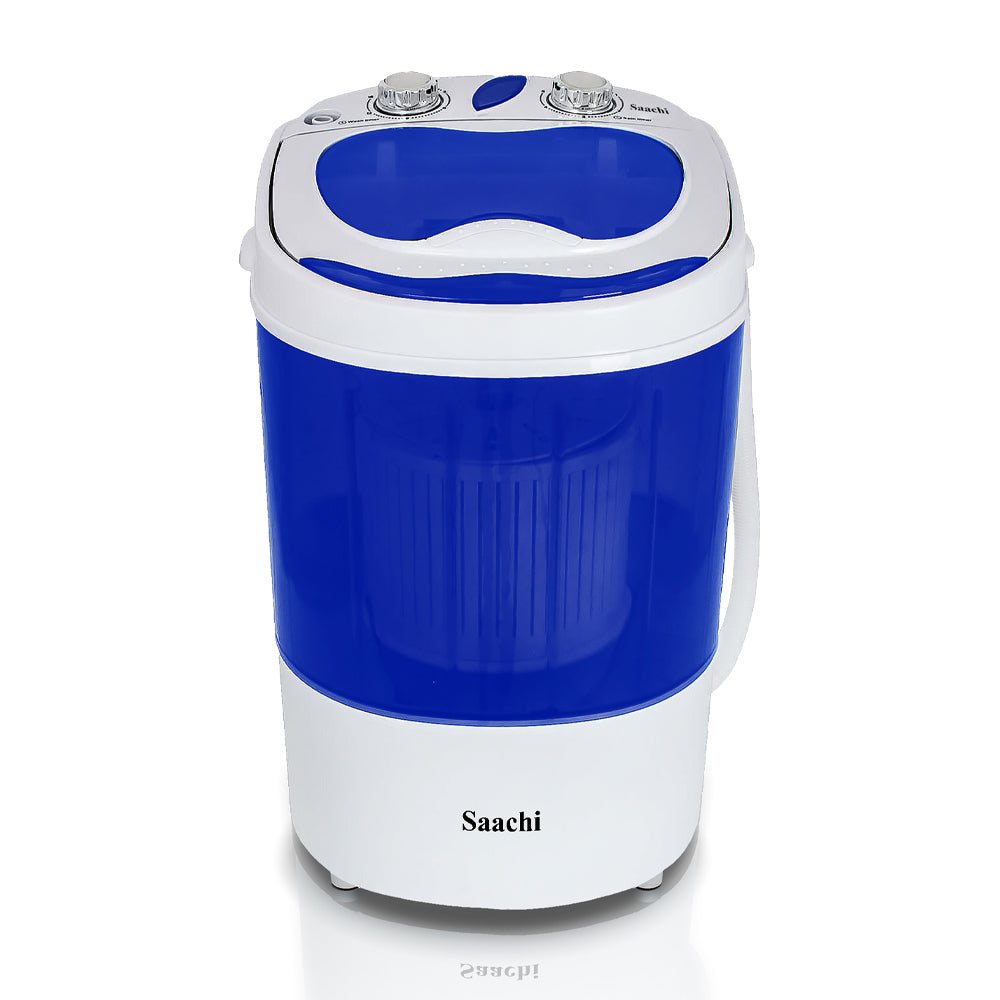 Saachi Single Tub Mini Washing Machine with Spinner & Shoe Brush.