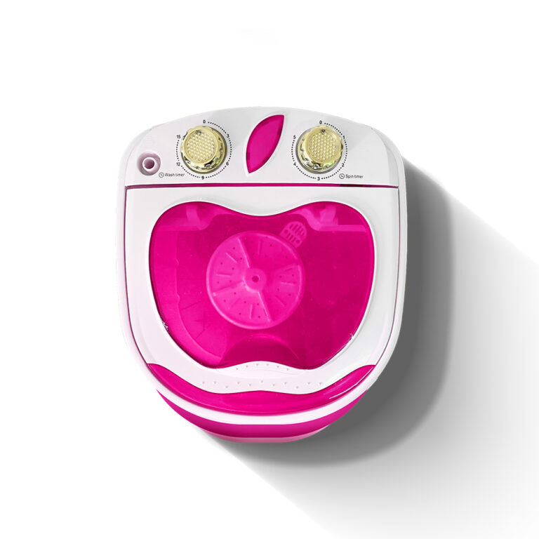 Saachi Single Tub Mini Washing Machine with Spinner & Shoe Brush.