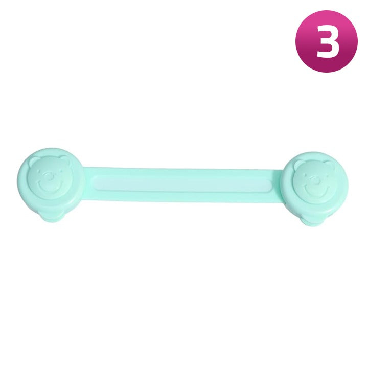 Child Safety Lock Latch Clip in light green color