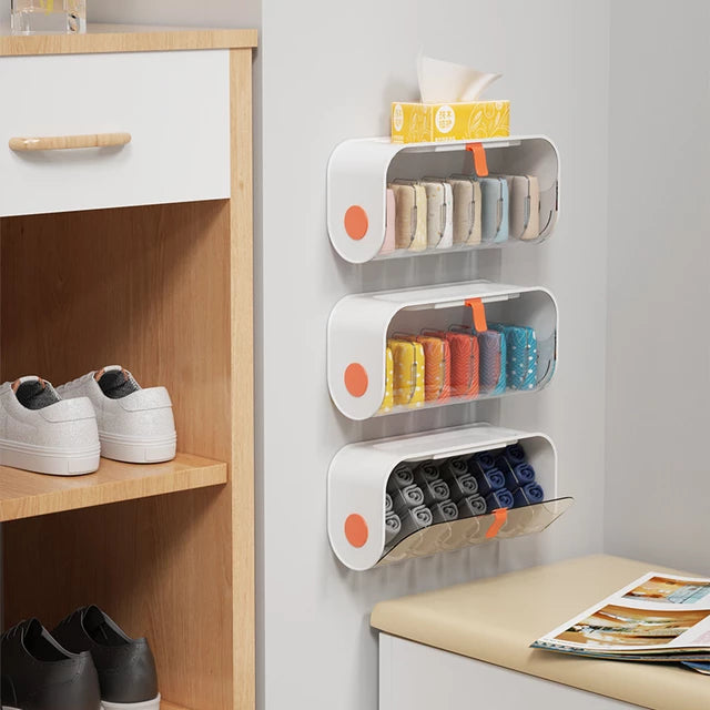 Wall Mounted Underwear Storage Box on Wall