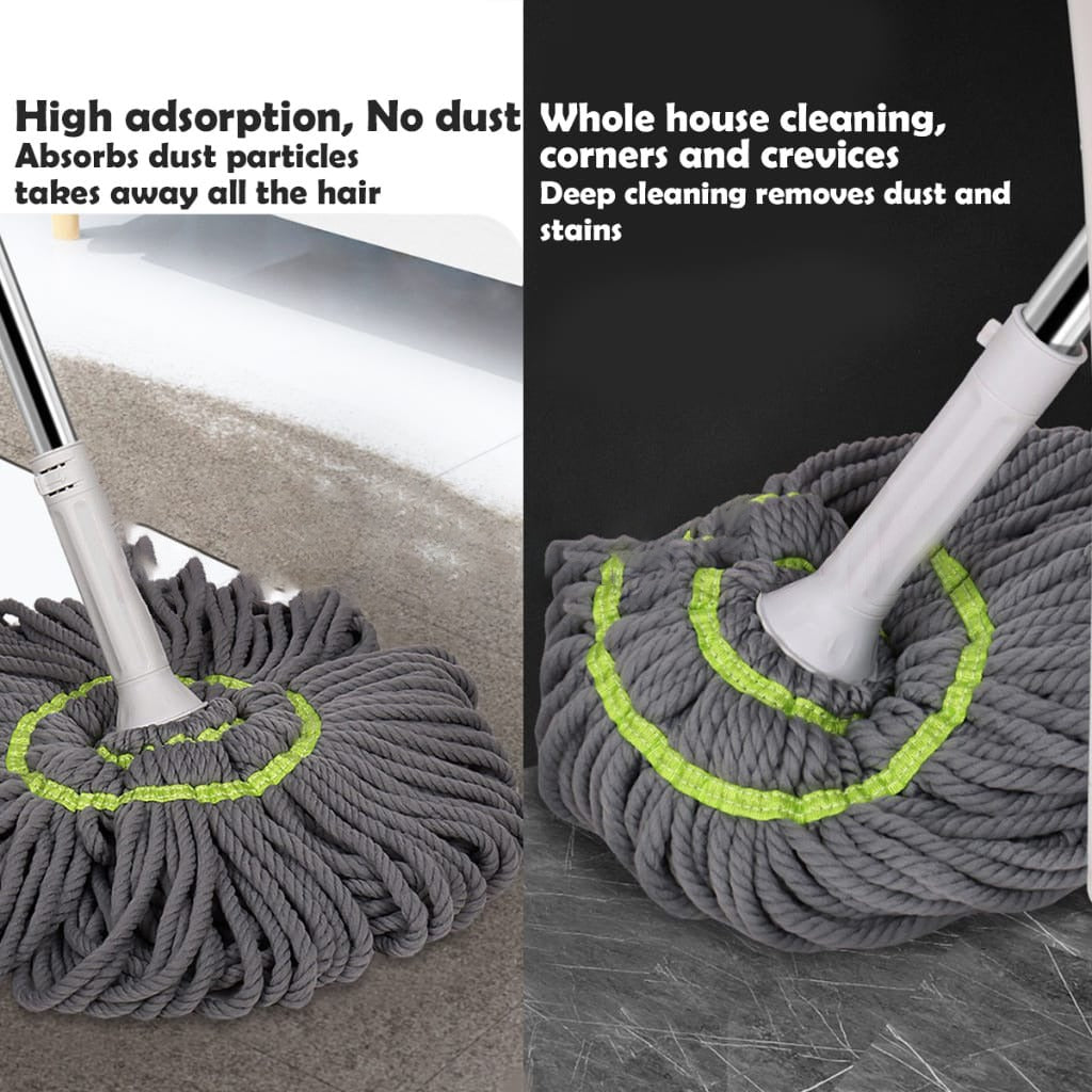 Self Wringing Twist Floor Cleaning Mop, Retractable Self Squeezing Household Mop Stick Self Wringing Twist Floor Cleaning Mop, Retractable Self Squeezing Household Mop Stick