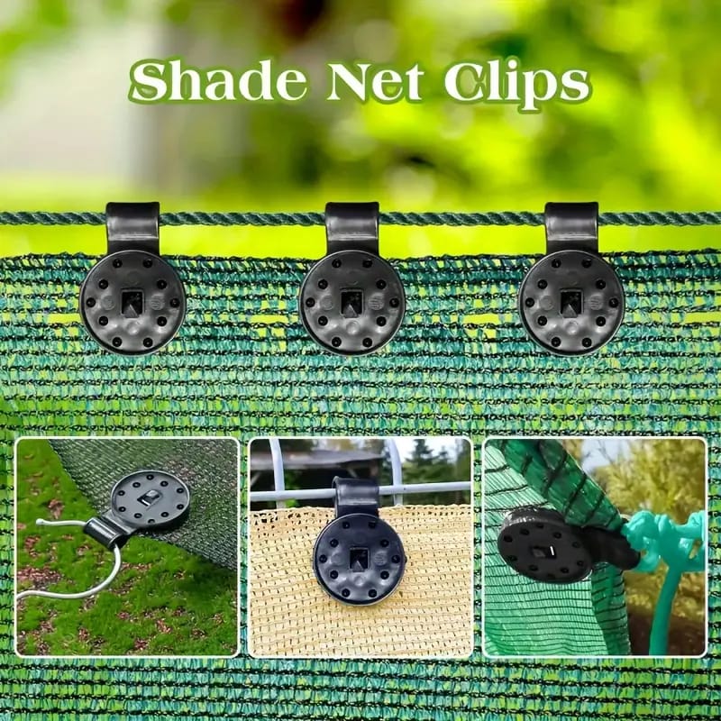 Shade Cloth Clips, 10 Pcs Plastic Shade Net Clamps, Sun Shade Net Fasteners Shade Cloth Clips, 10 Pcs Plastic Shade Net Clamps, Sun Shade Net Fasteners