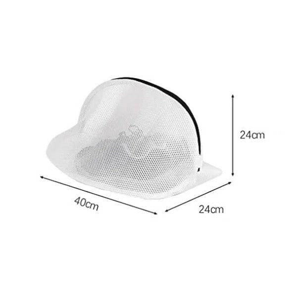Reusable Shoes Sneakers Washing Mesh Laundry Bag with Zip Closure with its size