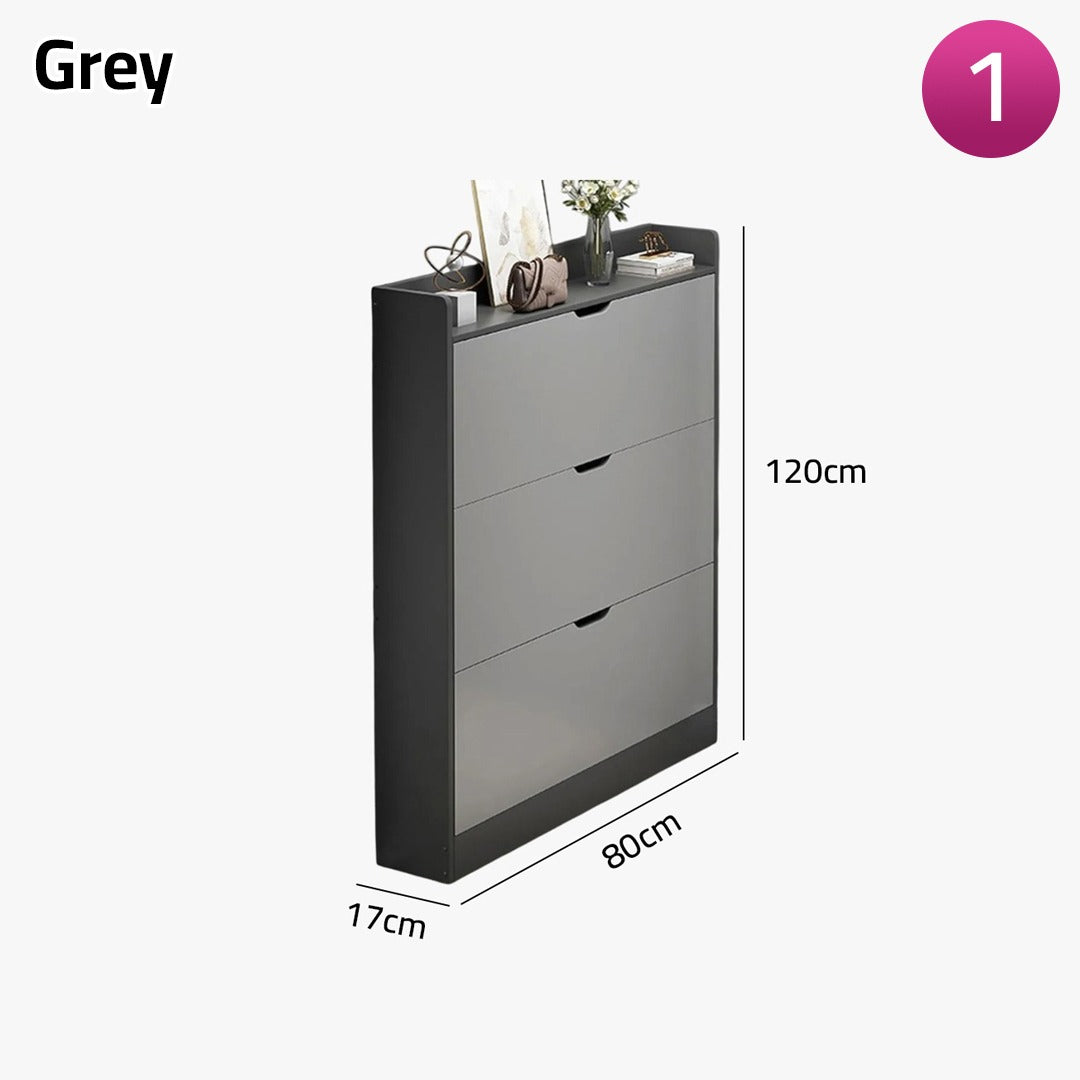 Size of Shoe Cabinet Shelf with Flip Drawers.