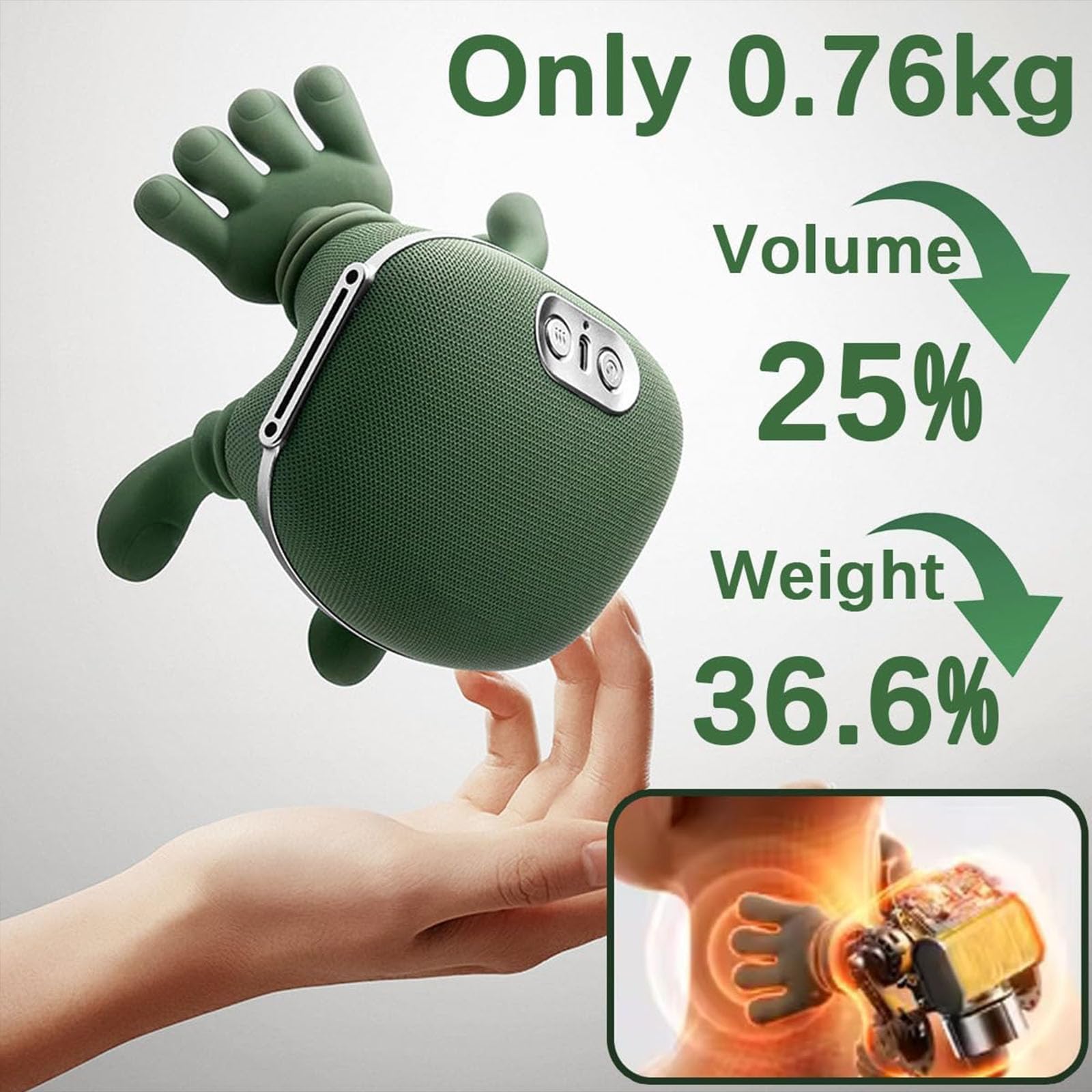 A Person is Holding Shoulder & Neck Massager.