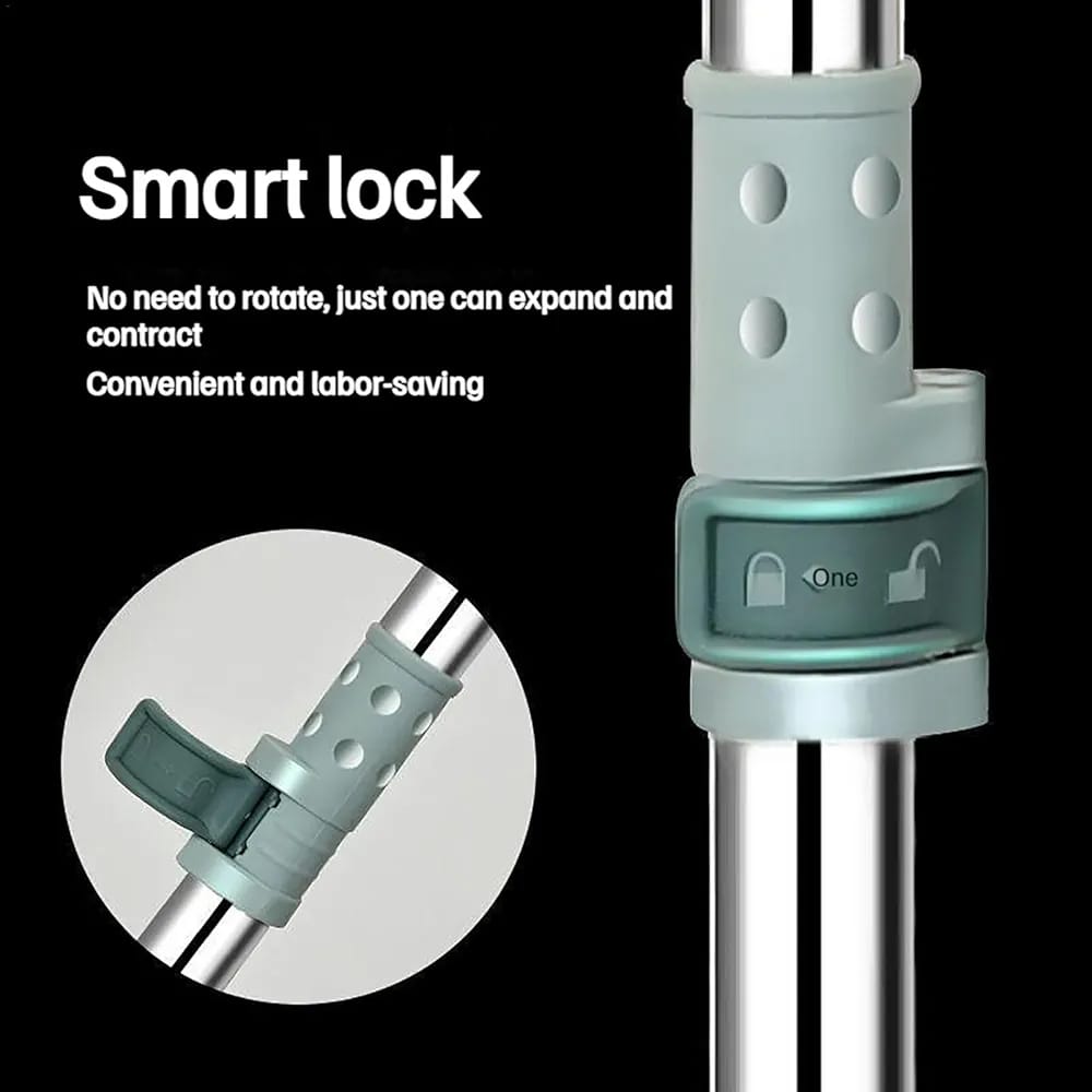 Smart Lock Function Of Silicone Head Heavy Duty Water Cleaner Mop.