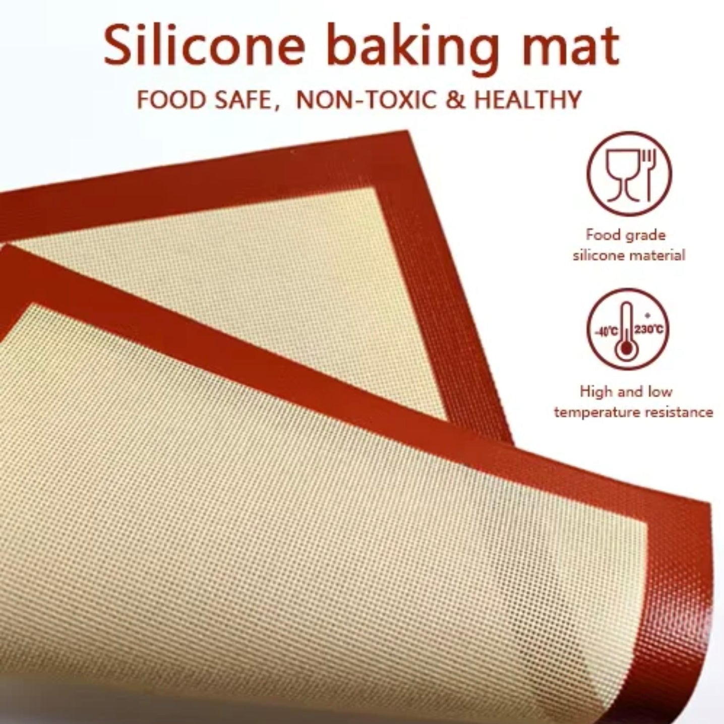 Features Of Silicone Macron Baking Dough Mat.