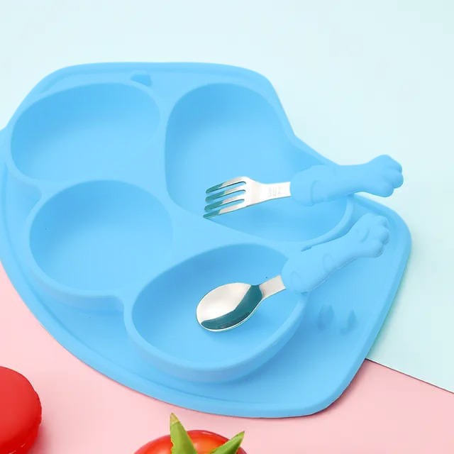 Silicone Baby Toddler Dinner Plates.