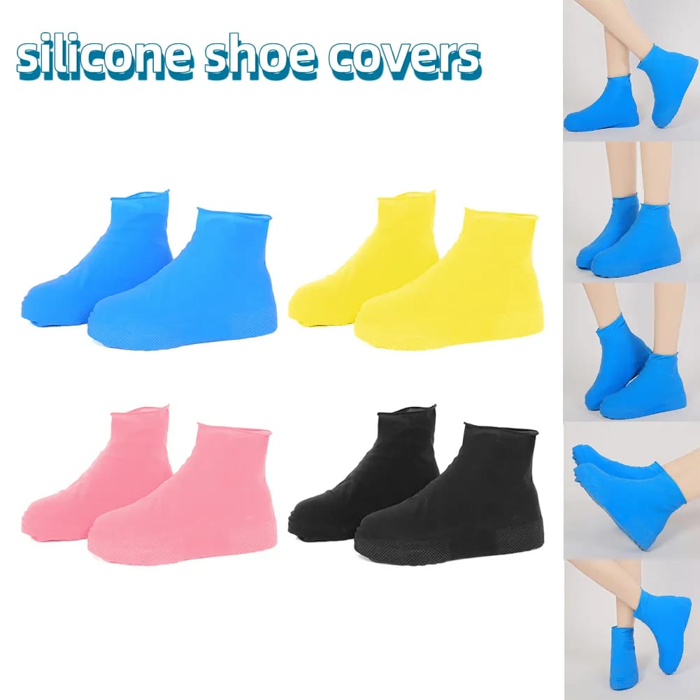 Silicone Waterproof Shoe Cover in Different Colors.