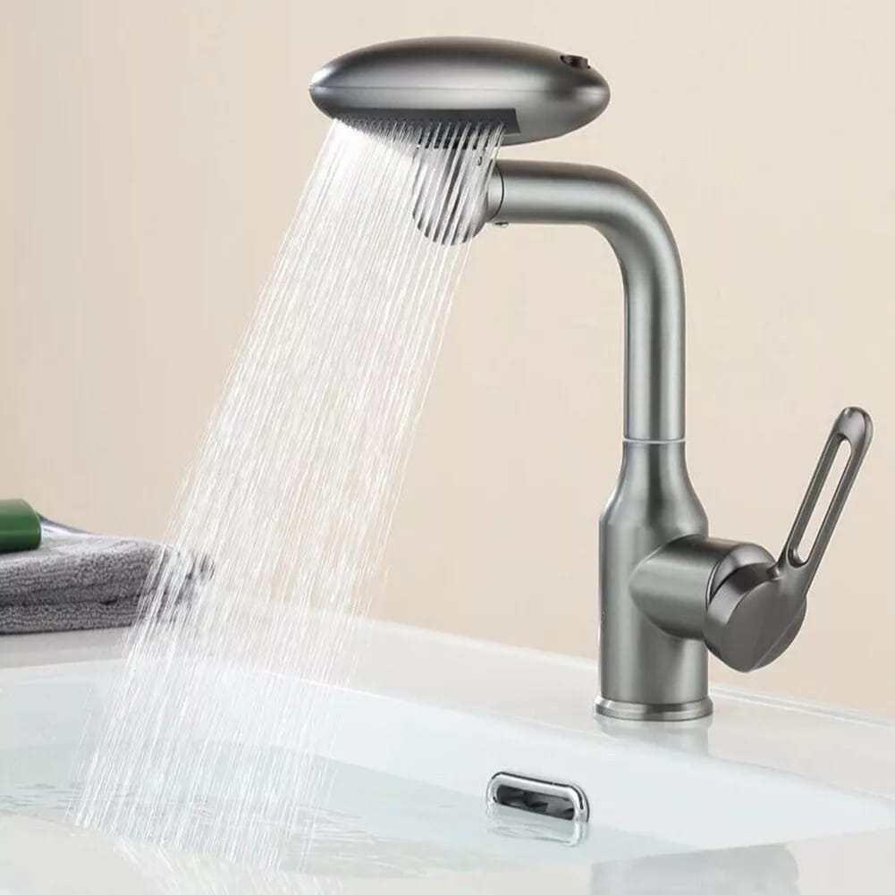 360° Rotating Kitchen Faucet With Waterfall Mode.