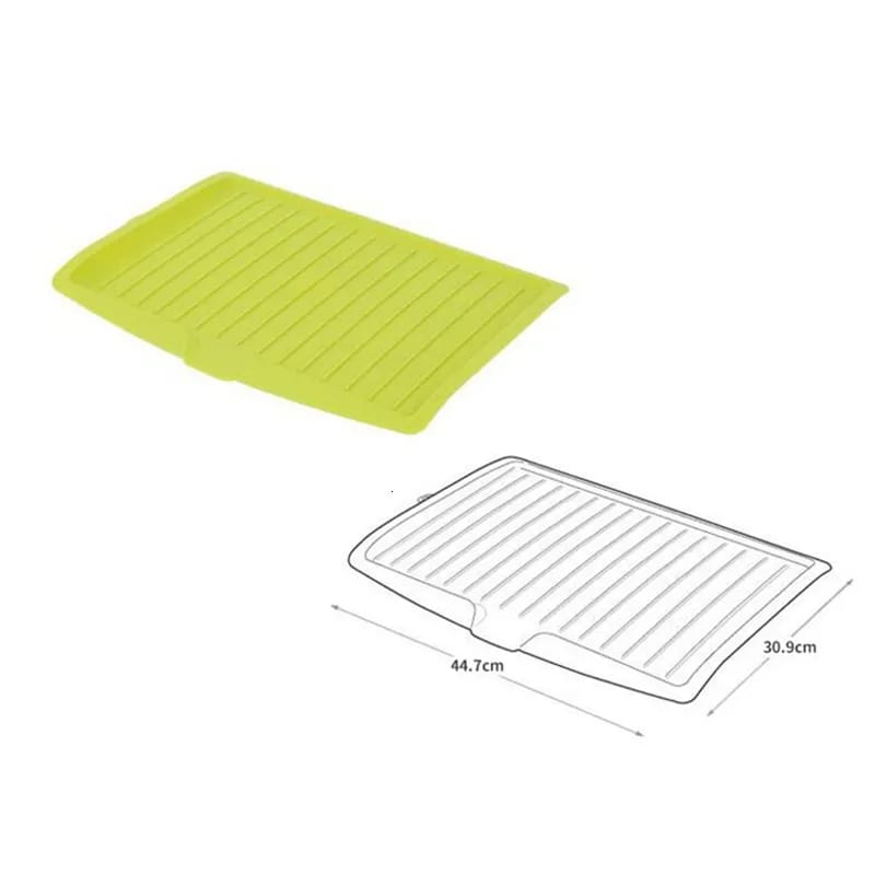 Sink Dish Drainer Tray Rack, Kitchenware Draining Board Stand with Side Drop Sink Dish Drainer Tray Rack, Kitchenware Draining Board Stand with Side Drop