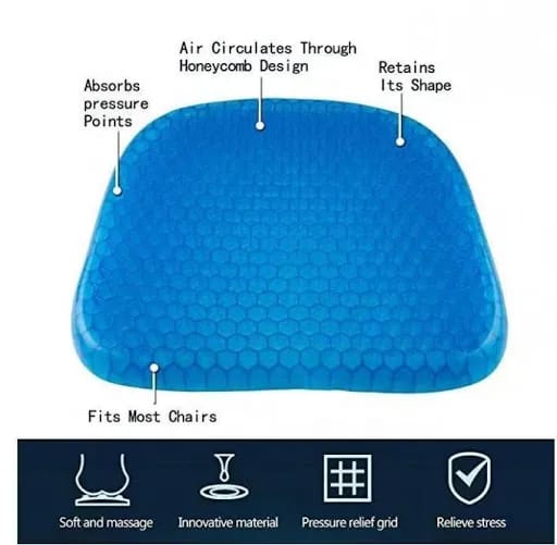 Egg Sitter Gel Chair Cushion with features