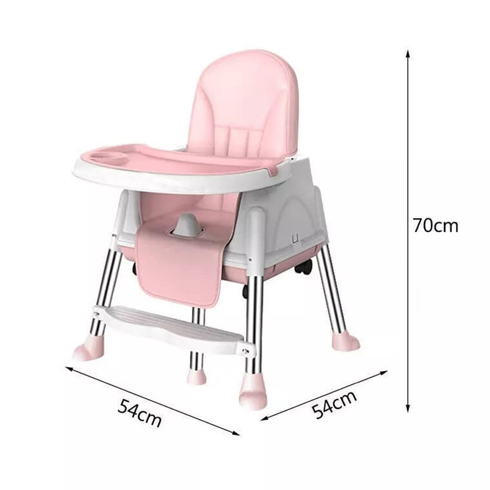 Size Of Adjustable Kids Multi-functional Feeding Chair.