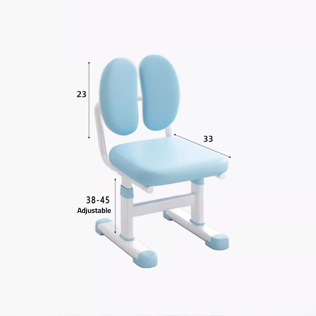 Size Details of Kids Study Desk and Chair Set.