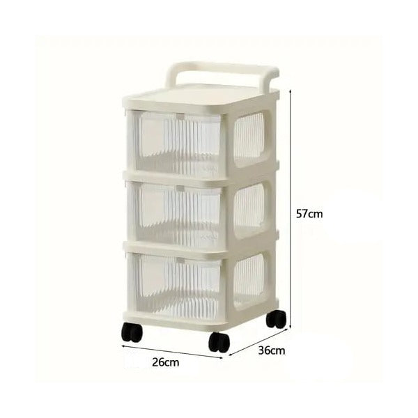 Size Of Multifunctional Storage Trolley Rack.