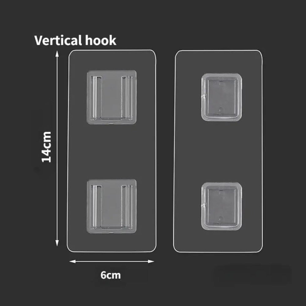 Double Sided Adhesive Wall Hook Hanger Sticker Strip, Long Strip Buckle Double Sided Adhesive Wall Hook Hanger Sticker Strip, Long Strip Buckle