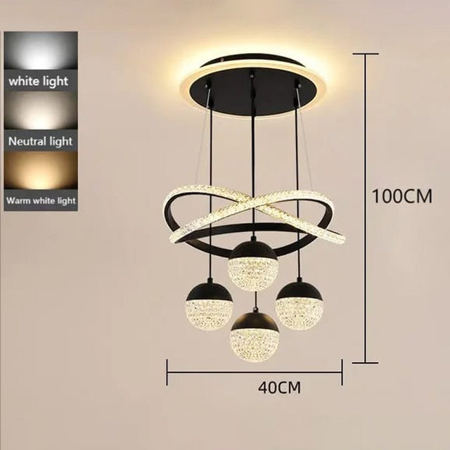 Modern Chandelier Pendant Indoor Lamp, LED Ceiling Decor Light With Remote Modern Chandelier Pendant Indoor Lamp, LED Ceiling Decor Light With Remote