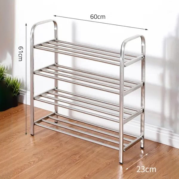 Size Of  Multi-Layer Stainless Steel Shoes Rack.
