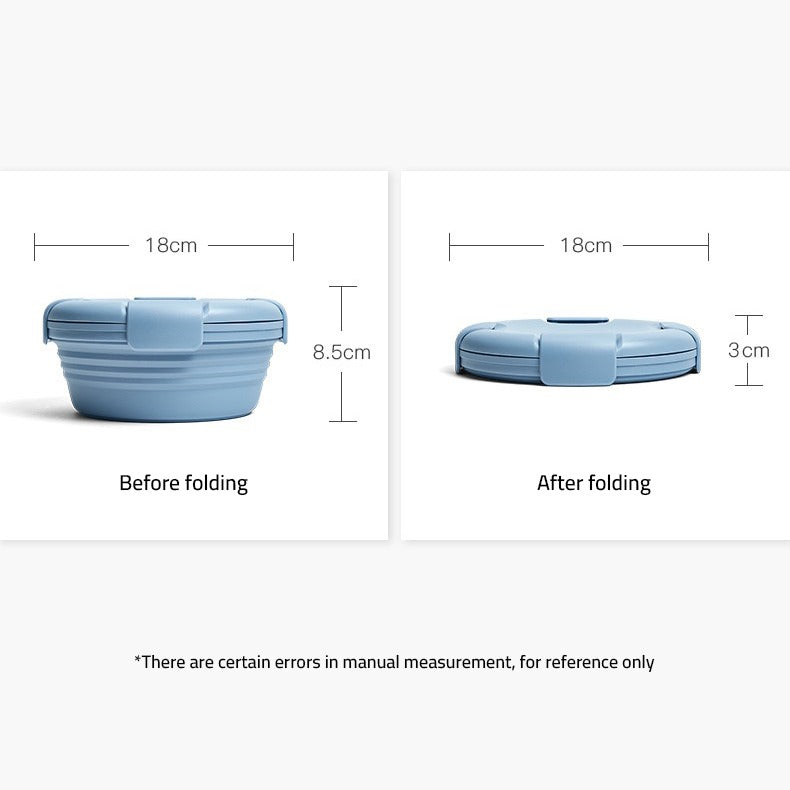 Size Of Silicone Bowl Food Container.