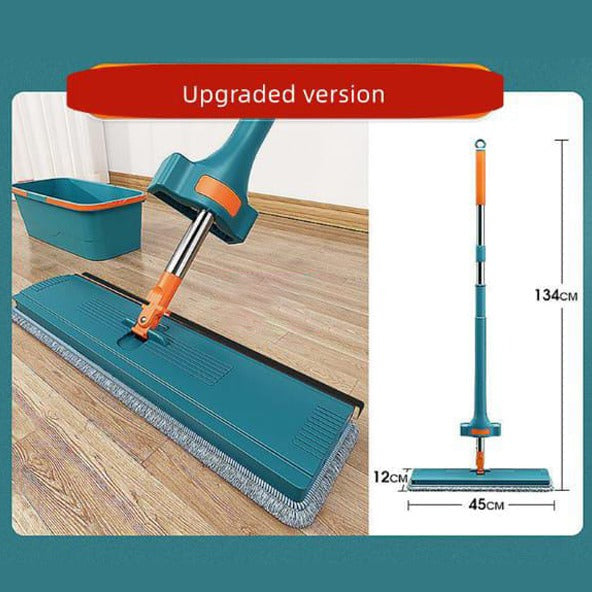 Hands-free Mop, Self Squeezing Micro Fiber Flat Mop With Bucket for Floor Cleaning Hands-free Mop, Self Squeezing Micro Fiber Flat Mop With Bucket for Floor Cleaning