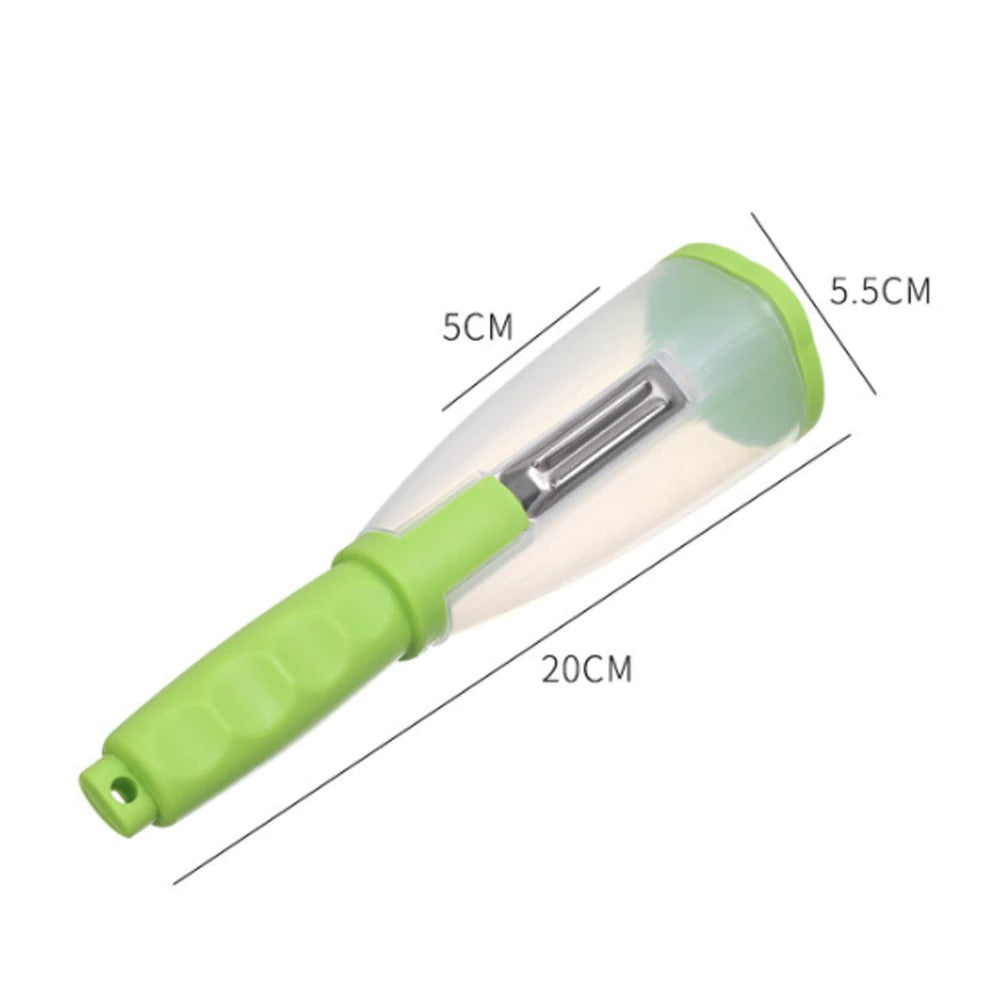 Size of Stainless Steel Peeler With Container.