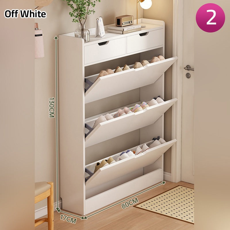 Size of Shoe Cabinet Shelf with Flip Drawers.