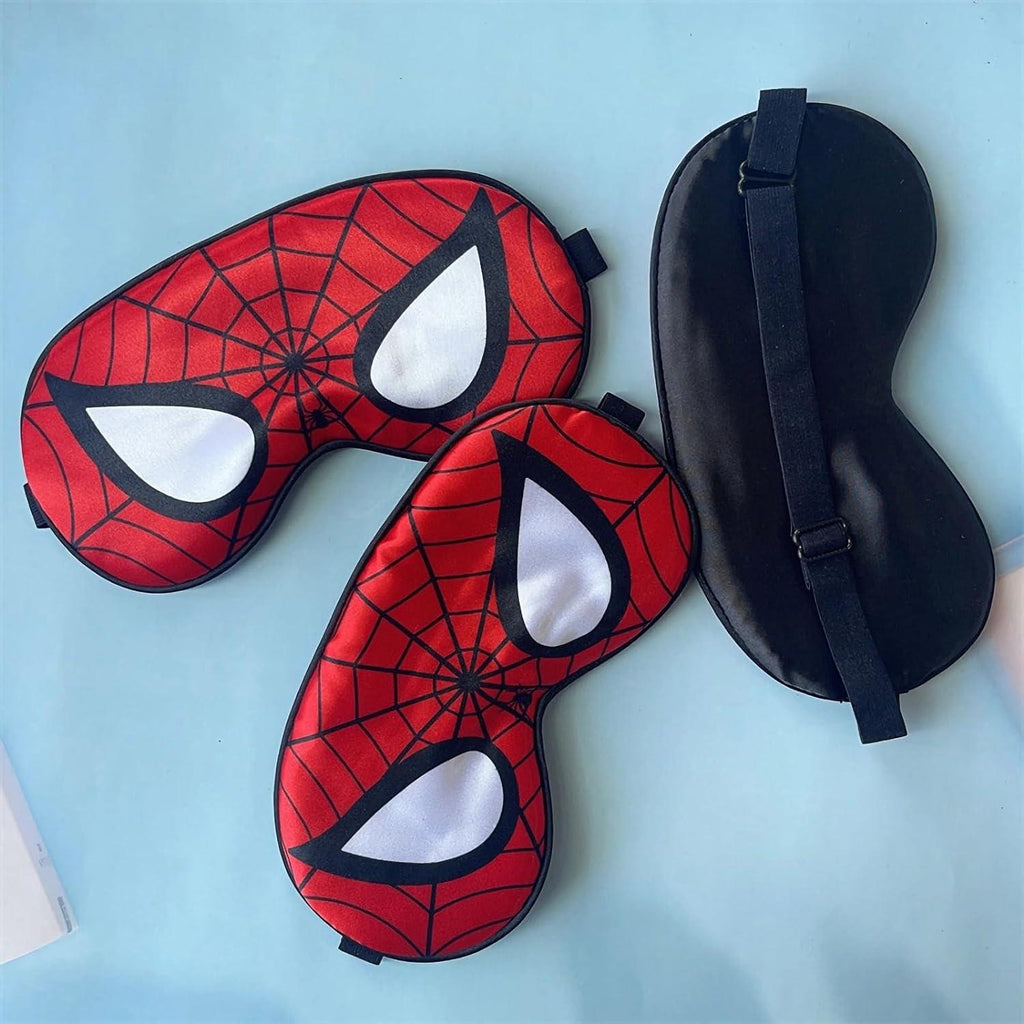 Spiderman Sleep Mask, Soft Breathable Cartoon Design, Adjustable Blindfold Eye Cover Spiderman Sleep Mask, Soft Breathable Cartoon Design, Adjustable Blindfold Eye Cover