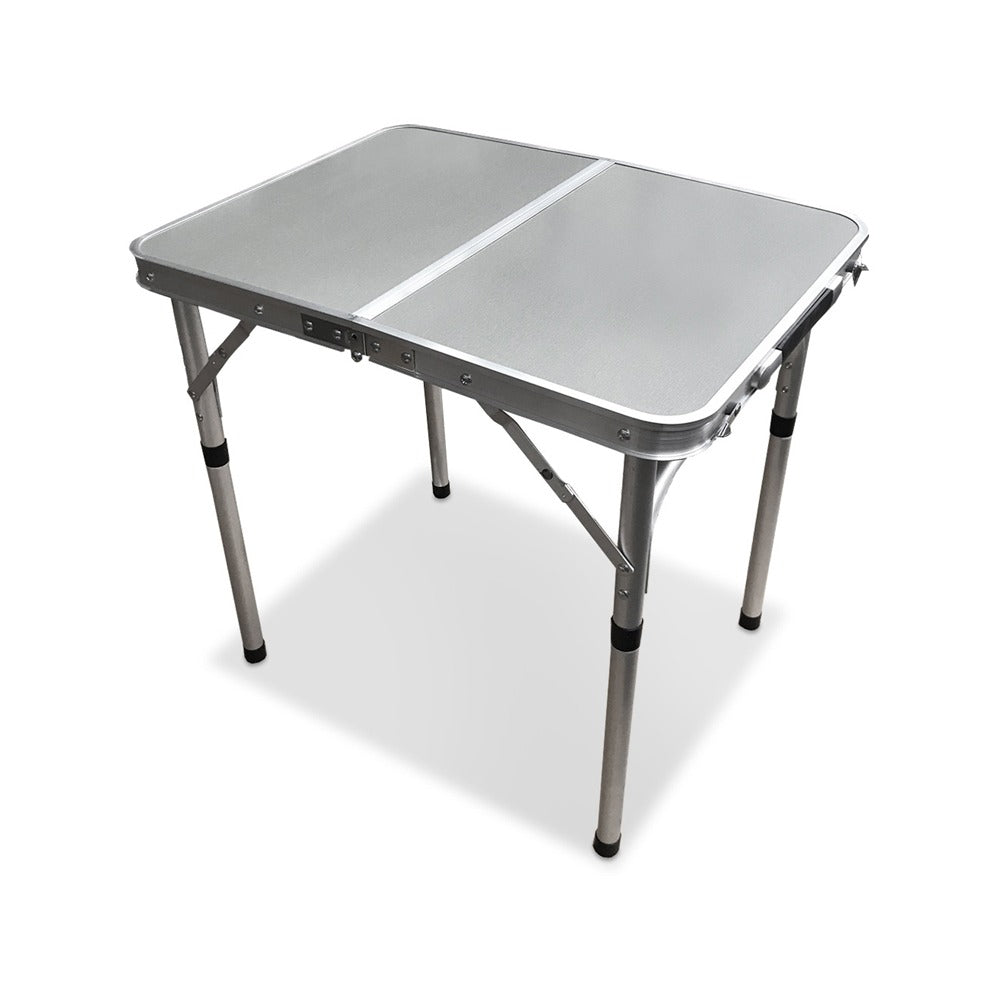 Small Folding Aluminum Table, Portable Outdoor Camping Table, Adjustab