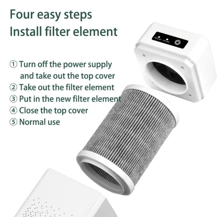 Steps in Installing Filter Element Of Smart Air Purifier.