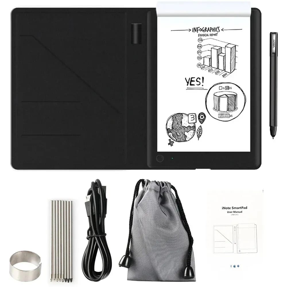 Smart Writing Pad With Its Accessories.