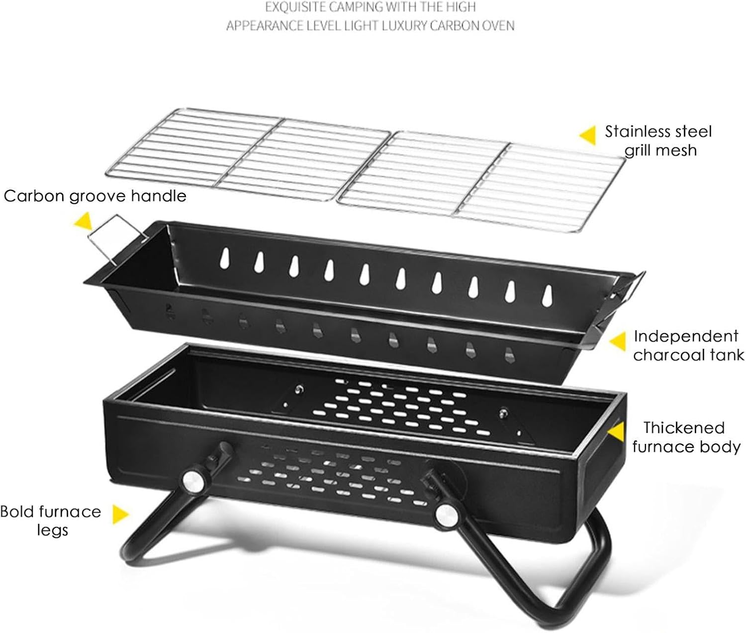 Parts Of Smokeless BBQ Grill.