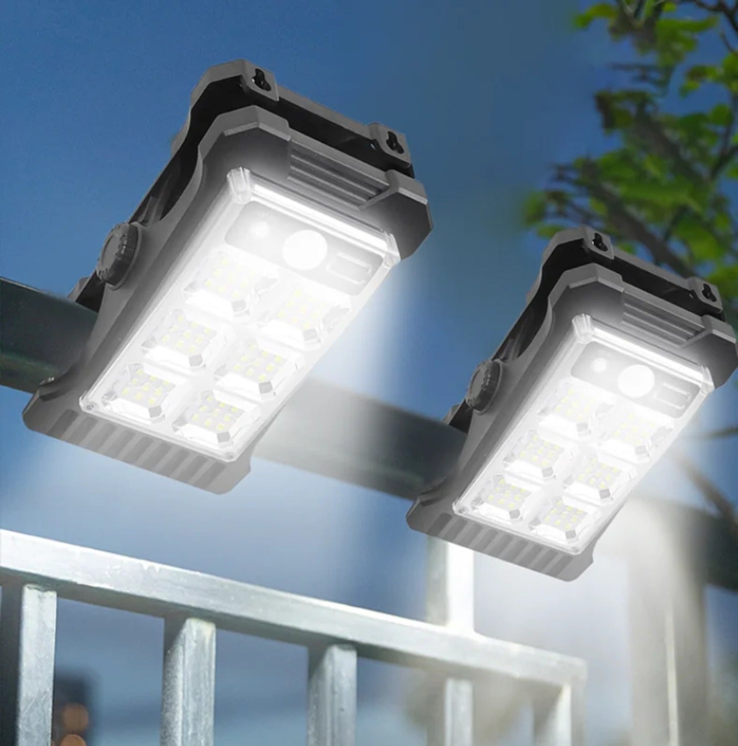 Solar Clip Lamps are Installed on Gate.