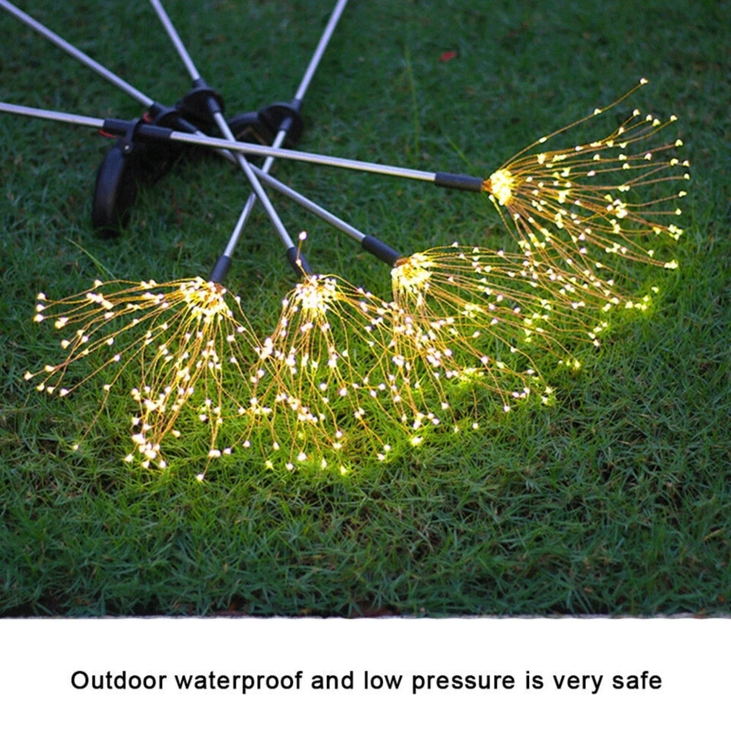 Solar Firework Garden Lights are Placed at Garden Area.