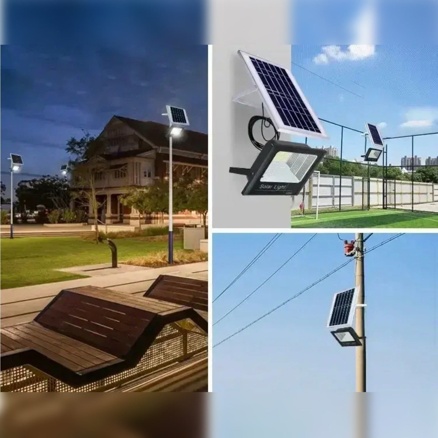 A Solar Floodlight is Installed on Multiple Areas.
