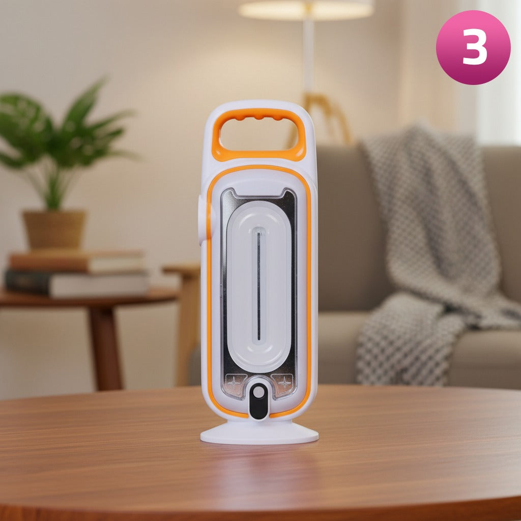 Solar Rechargeable LED Light is Kept on a Table.