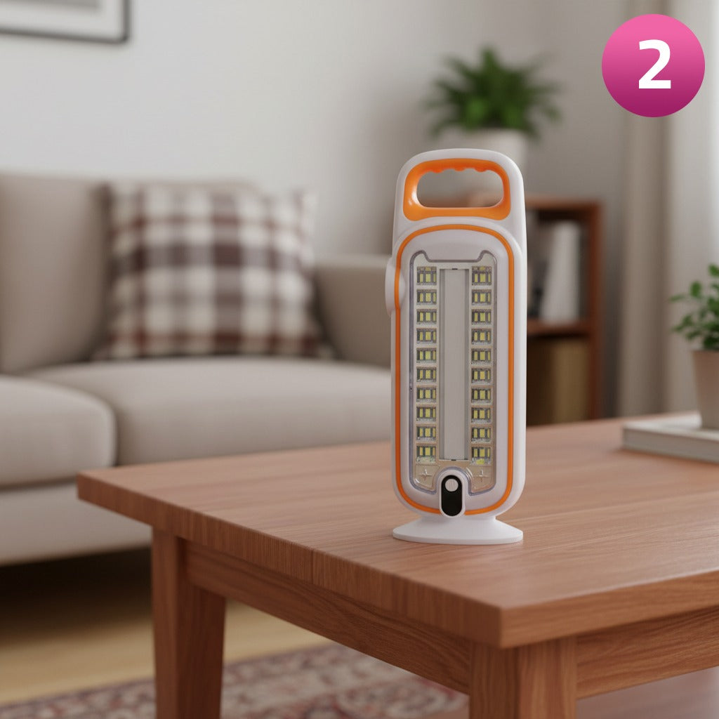 Solar Rechargeable LED Light is Kept on a Table.