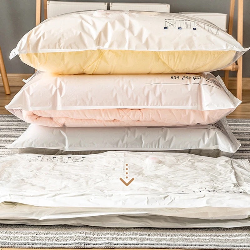 Space Saving Vacuum Seal Bags, Clothes Storage Compressed Reusable Organizer Bags! Space Saving Vacuum Seal Bags, Clothes Storage Compressed Reusable Organizer Bags!