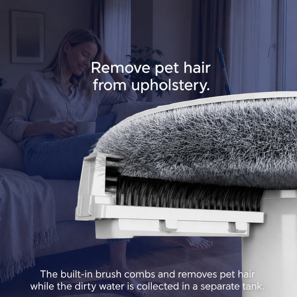 Pet hair removal brush cleaning mop of Spin Mop Bucket Set 