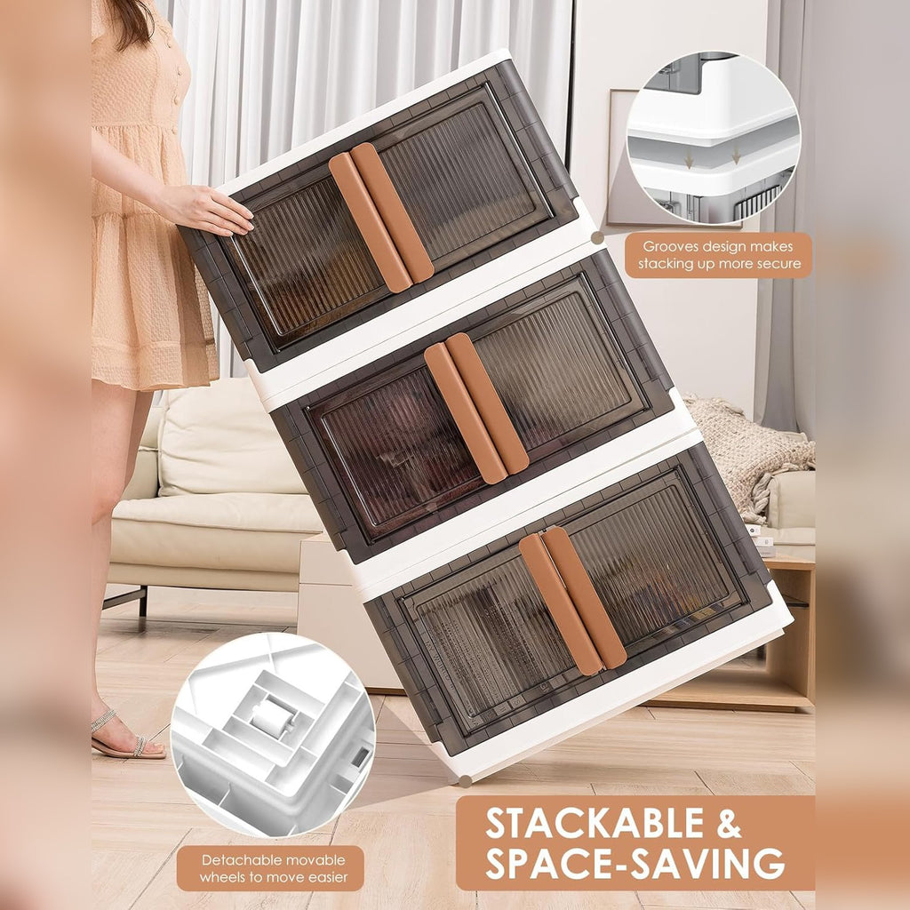 Stackbin Organizers Stackable Storage Bins, Storage Cabinet Organizer, Folding Rack Shelf