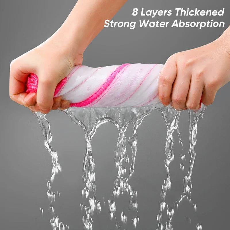 Kitchen Dishwashing Cloth with 8 layers, thickened for strong water absorption