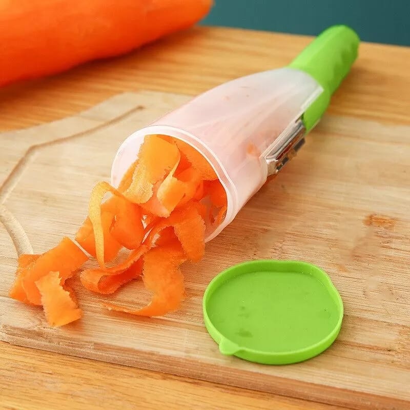 Multifunctional Stainless Steel Peeler With Container.